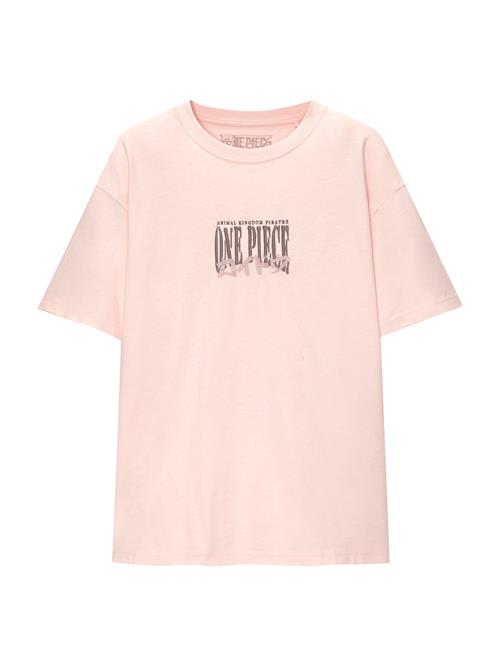 Se Pull&Bear Bluser & t-shirts  brun / lysebrun / pastelpink / hvid ved About You