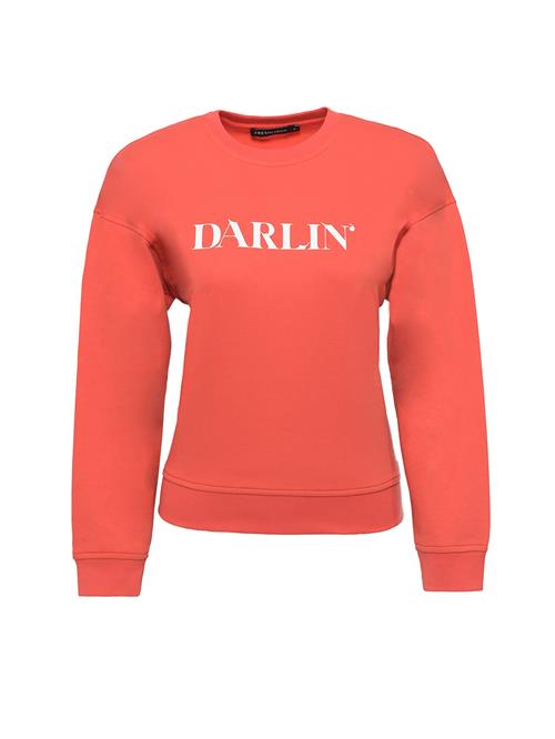 Se FRESHLIONS Sweatshirt 'Darlin'  rød / hvid ved About You