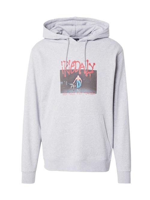 Iriedaily Sweatshirt 'Furious'  grå-meleret / rød / sort