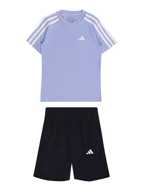 Se ADIDAS SPORTSWEAR Træningsdragt  dueblå / sort / hvid ved About You