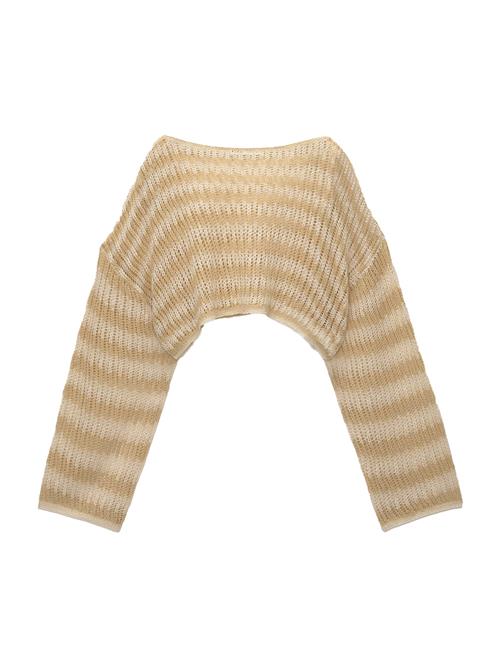 Se Pull&Bear Pullover  ecru / mørkebeige ved About You