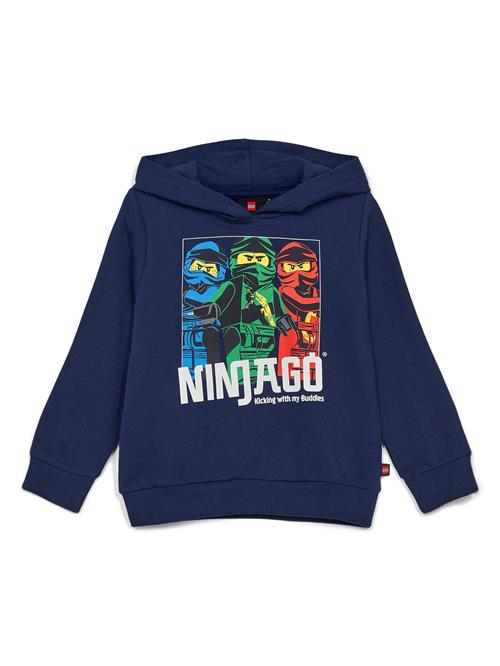 Se LEGO® kidswear Sweatshirt 'LWSCOUT 102'  mørkeblå / gul / grøn / orange / hvid ved About You