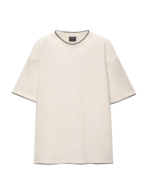 Pull&Bear Bluser & t-shirts  sort / naturhvid