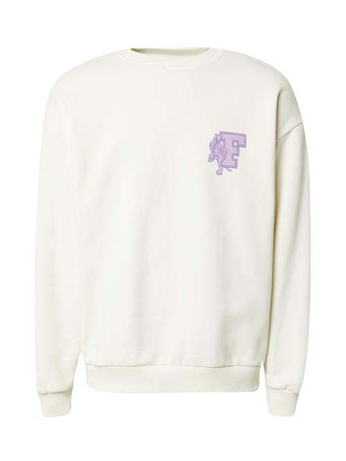 Se DAN FOX APPAREL Sweatshirt 'Jesper'  pastelgul / lilla / lilla ved About You