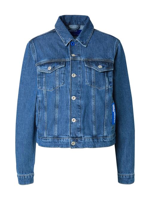 KARL LAGERFELD JEANS Overgangsjakke  blue denim / hvid