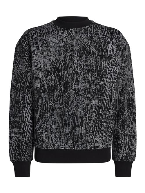 Se KARL LAGERFELD JEANS Sweatshirt 'Cracked'  grå / sort ved About You