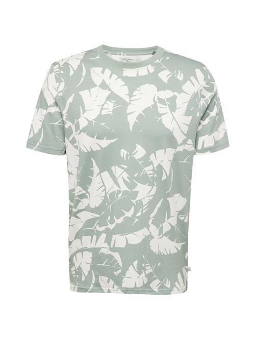 QS Bluser & t-shirts  grøn / offwhite