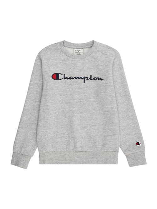 Se Champion Authentic Athletic Apparel Sweatshirt  grå-meleret / rød / sort ved About You