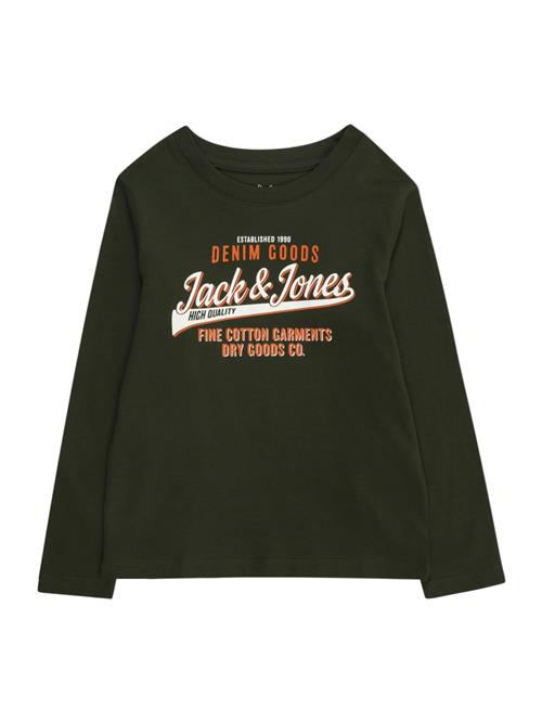 Jack & Jones Junior Shirts  mørkegrøn / orange / hvid