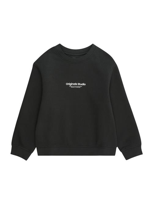 Se Jack & Jones Junior Sweatshirt 'JORVESTERBRO'  gran / hvid ved About You