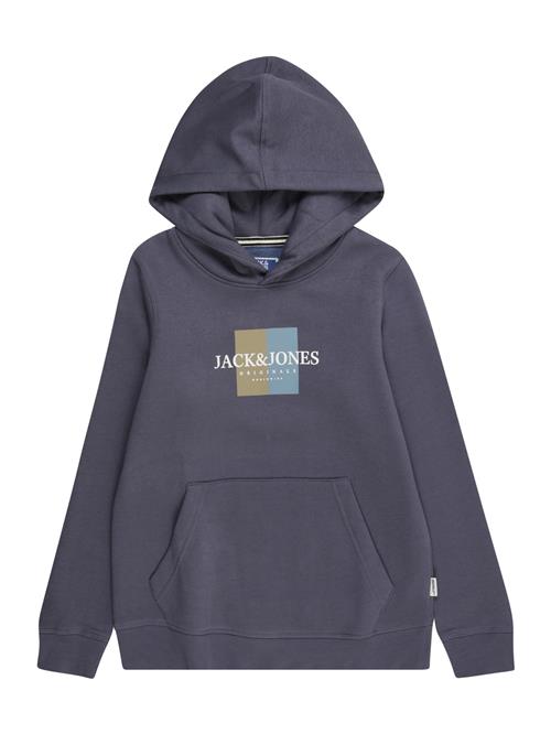 Jack & Jones Junior Sweatshirt 'JORFrederiksberg'  natblå / lyseblå / oliven / hvid