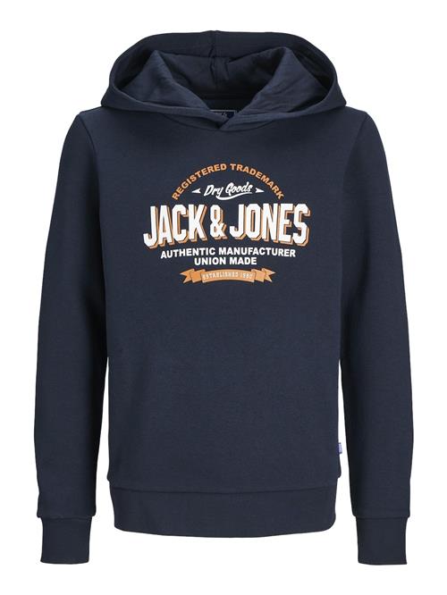 Se Jack & Jones Junior Sweatshirt  navy / orange / hvid ved About You