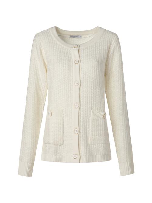 Quiosque Cardigan '6TT002'  hvid-meleret