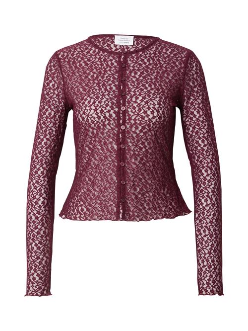 Se Daahls by Emma Roberts exclusively for ABOUT YOU Cardigan 'Valentina'  bordeaux ved About You