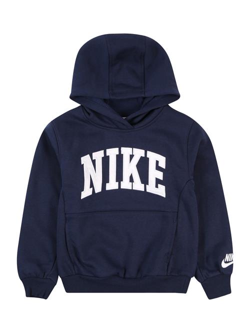 Se Nike Sportswear Sweatshirt 'Club Fleece'  navy / hvid ved About You