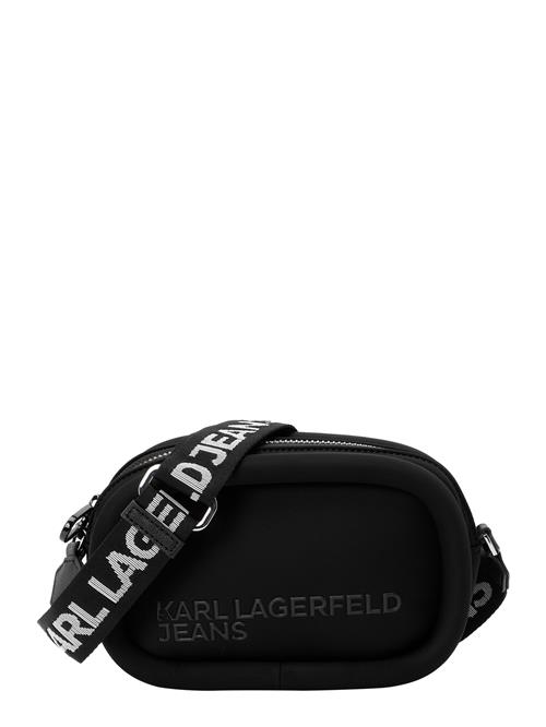 Se KARL LAGERFELD JEANS Skuldertaske  sort / hvid ved About You