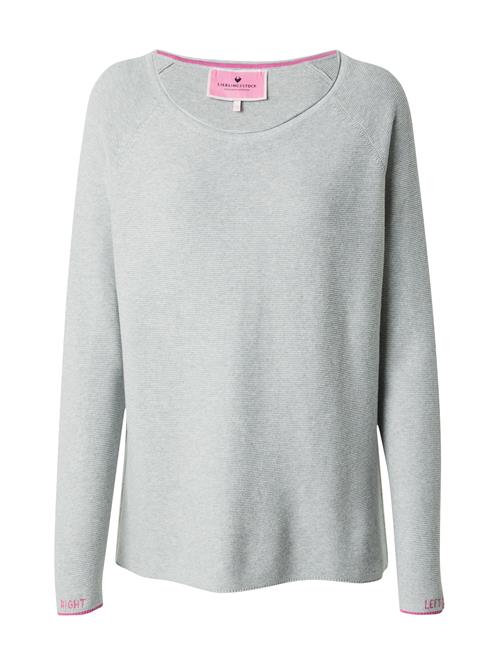 Se LIEBLINGSSTÜCK Pullover 'Bianca'  sølvgrå / pink ved About You