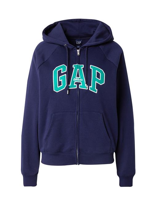 GAP Sweatjakke  navy / grøn / hvid