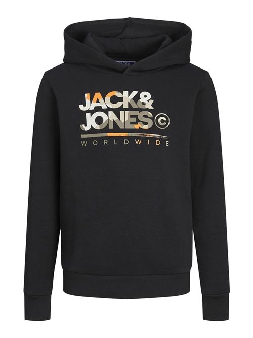 Jack & Jones Junior Sweatshirt 'JJLuke'  khaki / orange / sort / hvid