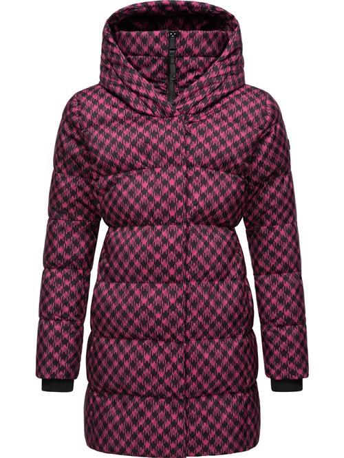 Ragwear Vinterfrakke 'Niara'  magenta / sort