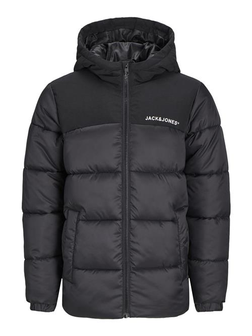 Jack & Jones Junior Overgangsjakke 'JJMOON'  sort / hvid