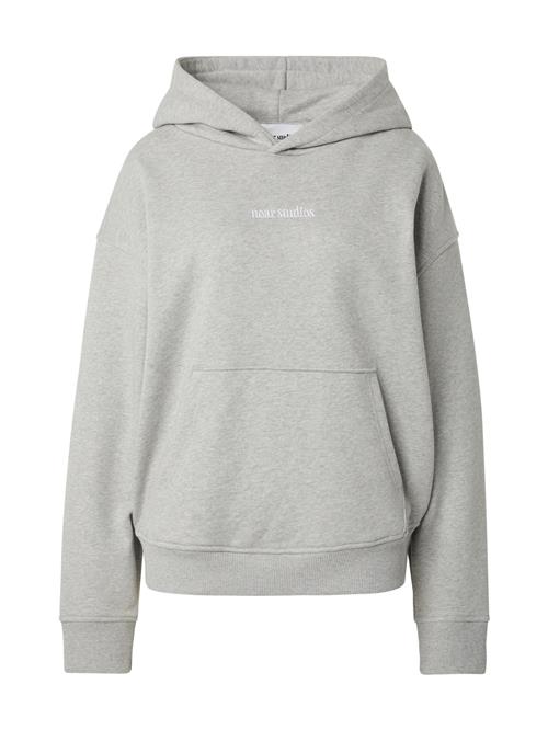 noar studios Sweatshirt  grå-meleret / hvid