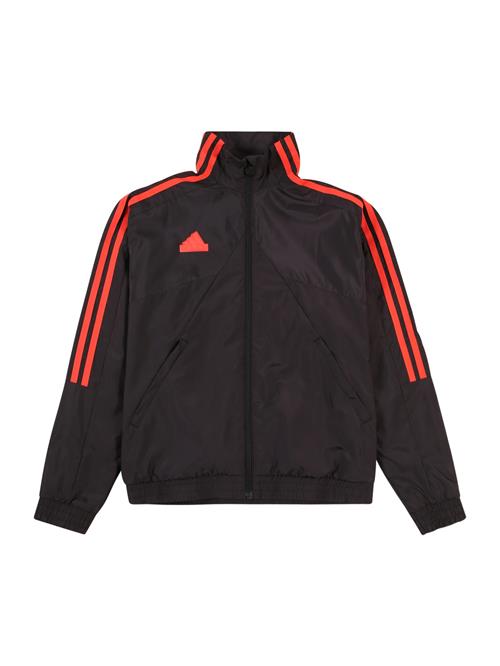 ADIDAS SPORTSWEAR Sportssweatjakke 'HOT'  rød / sort