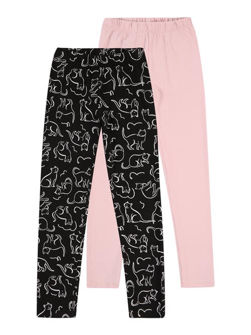 Se GAP Leggings  lyserød / sort / hvid ved About You