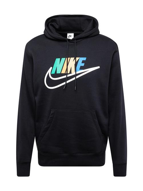 Se Nike Sportswear Sweatshirt 'CLUB FUTURA'  blå / orange / sort / hvid ved About You