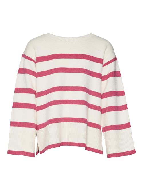 Se Vero Moda Girl Pullover 'SABA'  pink / offwhite ved About You