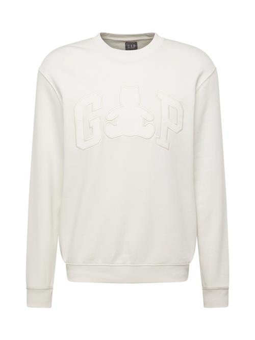 Se GAP Sweatshirt 'BRANNAN'  creme / lysegrå / hvid ved About You