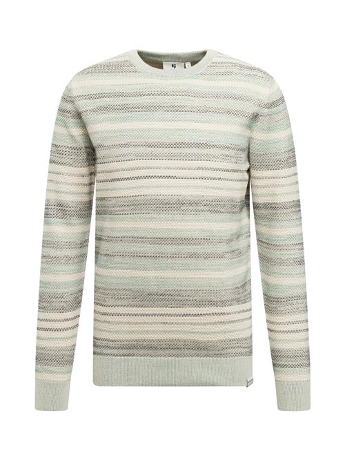 GARCIA Pullover  cappuccino / mørkebrun / mint / hvid