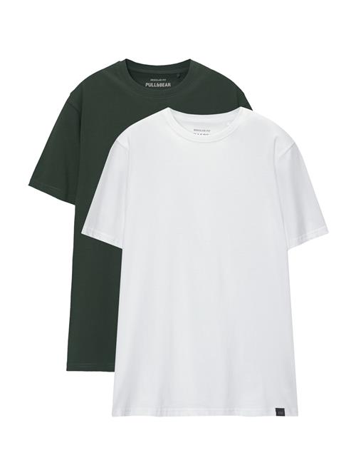 Pull&Bear Bluser & t-shirts  gran / hvid