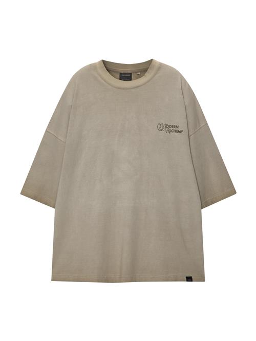 Pull&Bear Bluser & t-shirts  sand / mørkegrå