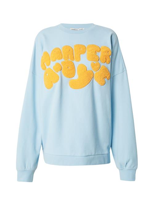 Harper & Yve Sweatshirt  lyseblå / orange