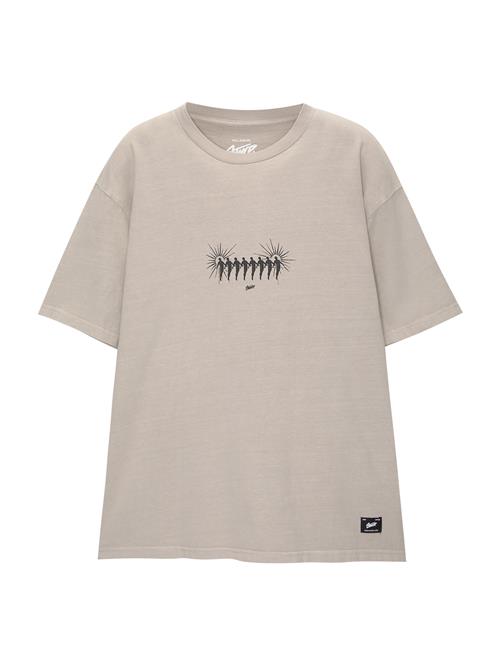 Pull&Bear Bluser & t-shirts  greige / sort