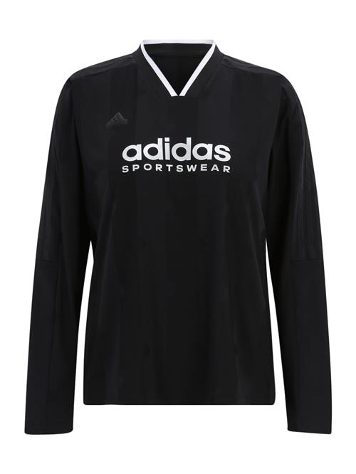 Se ADIDAS SPORTSWEAR Funktionsbluse 'TIRO Q4'  sort / hvid ved About You