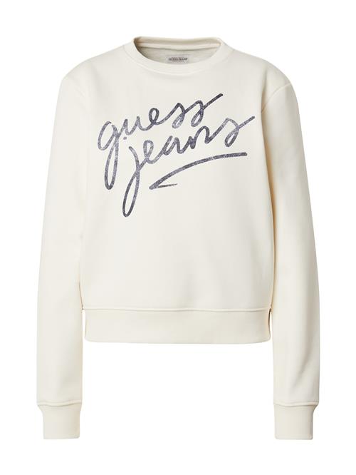 Se GUESS JEANS Sweatshirt  sand / blå ved About You