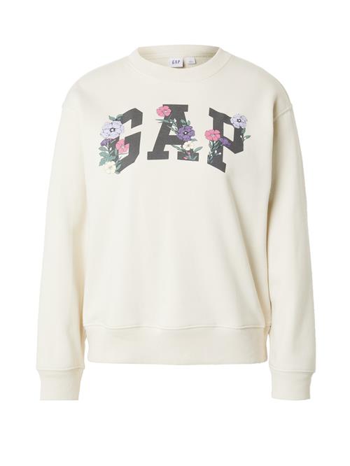 GAP Sweatshirt 'HERITAGE'  beige / lilla / pink / sort