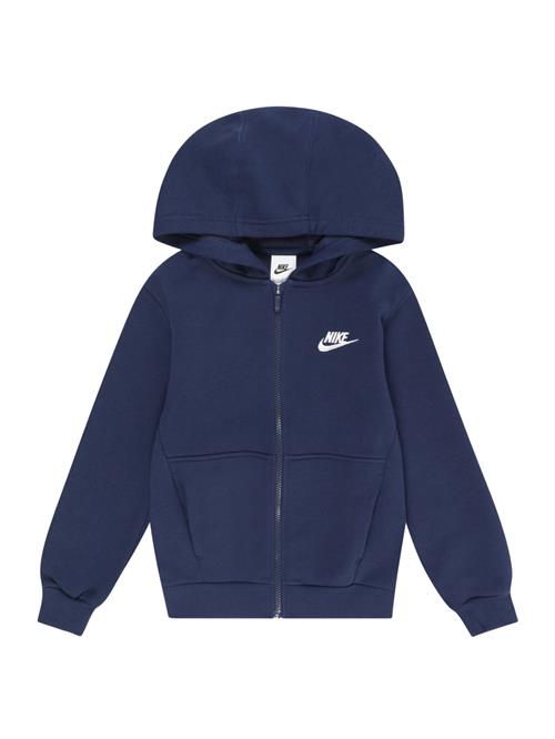 Nike Sportswear Sweatjakke 'CLUB FLC'  navy / hvid