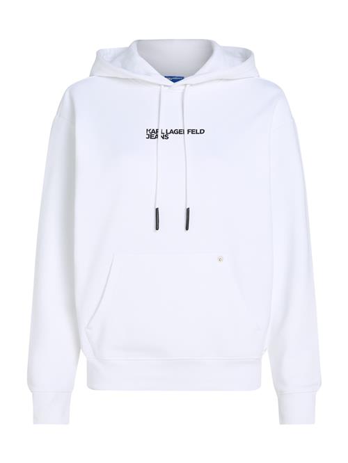 Se KARL LAGERFELD JEANS Sweatshirt  sort / hvid ved About You