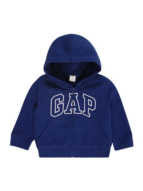 GAP Sweatjakke  marin / hvid