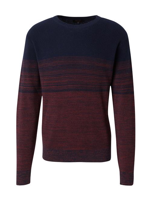 INDICODE JEANS Pullover 'Peeloop'  navy / carminrød