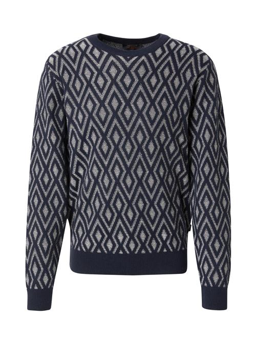 Se INDICODE JEANS Pullover 'Nibbin'  navy / lysegrå ved About You