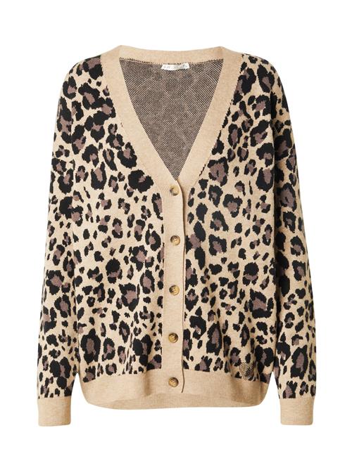 Se Key Largo Cardigan 'BRITNEY'  beige-meleret / brokade / sort ved About You