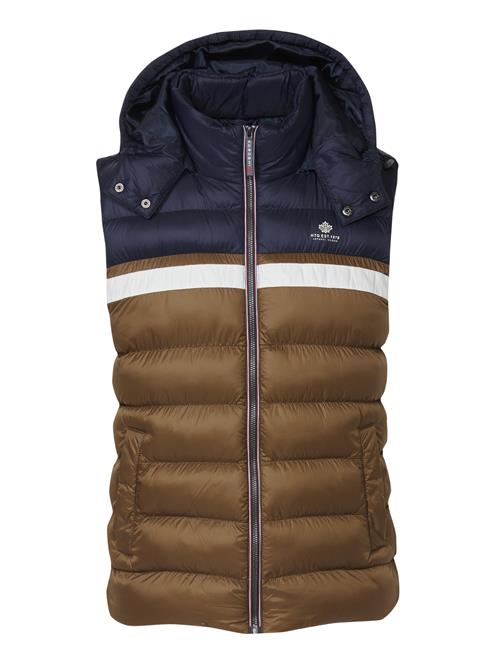 KOROSHI Vest  navy / brun / hvid