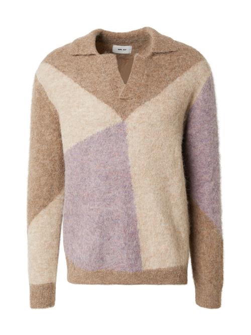 NN07 Pullover 'Hope'  beige / camel / lavendel