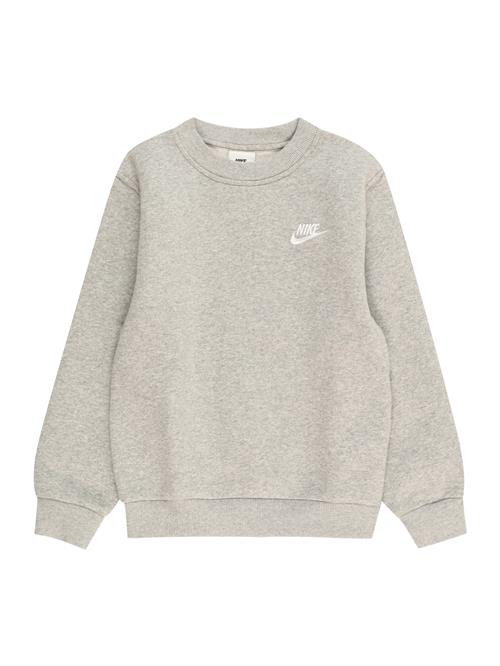 Nike Sportswear Sweatshirt 'Club Fleece'  grå-meleret / hvid