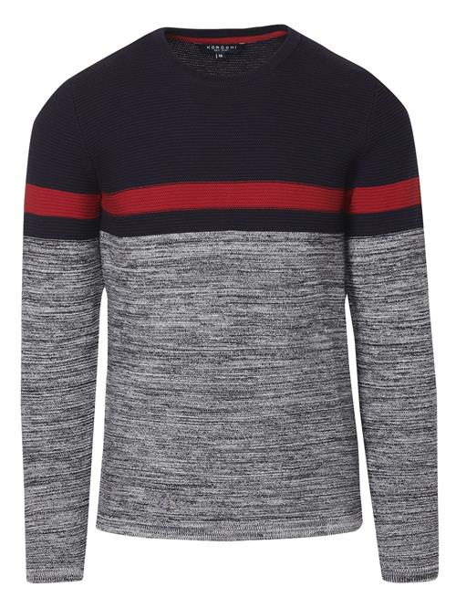 Se KOROSHI Pullover 'Punto'  navy / grå / rød ved About You