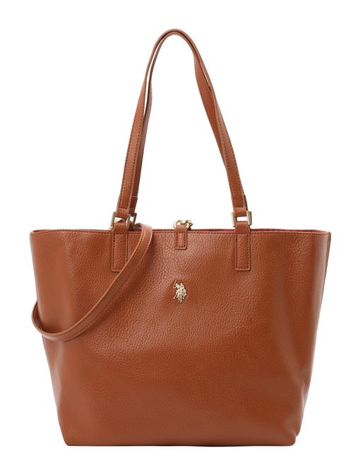 U.S. POLO ASSN. Shopper 'Rogersville'  karamel / guld